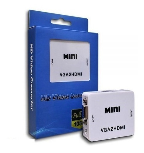 Convertidor Adaptador De Vga A Hdmi Con Audio 1080p En Lince