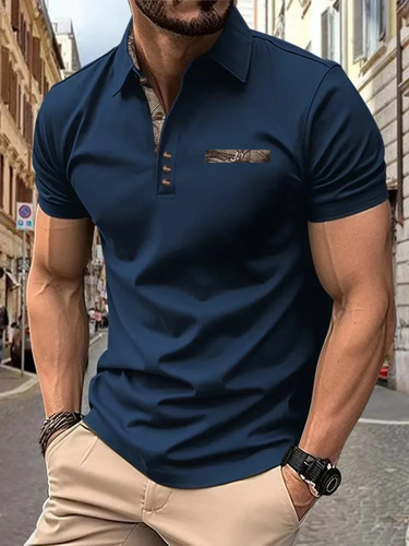 Camiseta Polo De Hombre Con Botones
