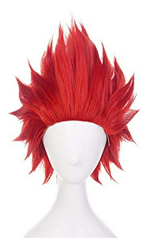 Pelucas Cortas De Cosplay En Color Rojo Para Halloween.