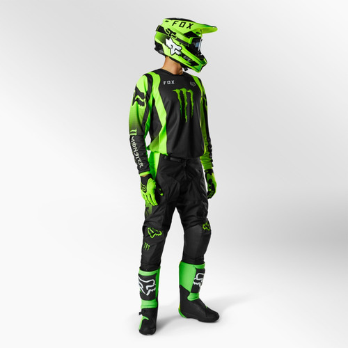 Imagen 9 de 10 de Conjunto Motocross Fox Racing - 180 Monster - Black