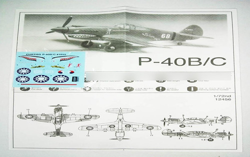 P-40b Tomahawk 1/72 - Academy - Maqueta P Armar Avión