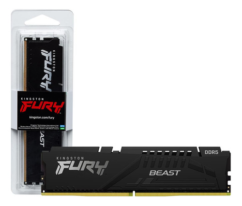 Memoria Ram Kingston Fury Beast De 8gb Ddr5 5600mhz Dimm