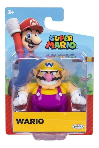 Super Mario Mini Figura De Acción De 2.5 Pulgadas Wario