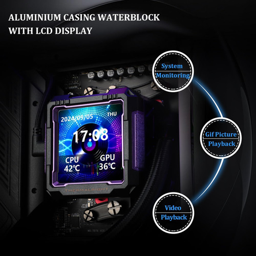 Thermalright Fw Pro 360 Argb Black Cpu Enroler De Agua Con V