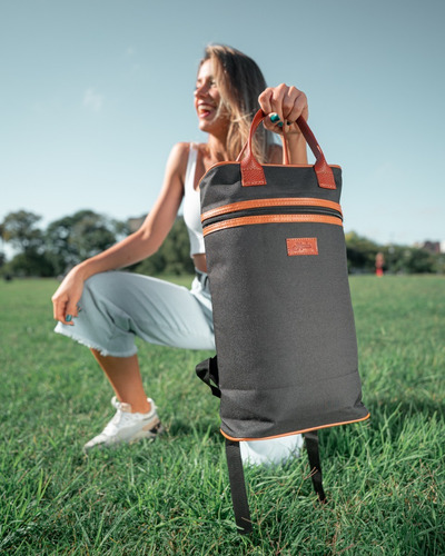 Imagen 4 de 10 de Bolso Matero Mochila Para Mate Porta Termo Cordoba Madu