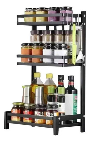 Rack Para Especieros + Kit De Cuchillos