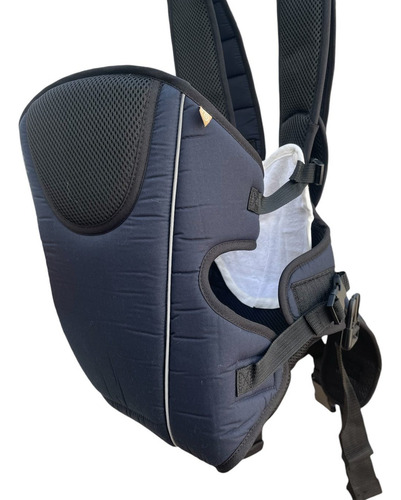 Silla Mochila Portabebé Clásica Negro Y Azul