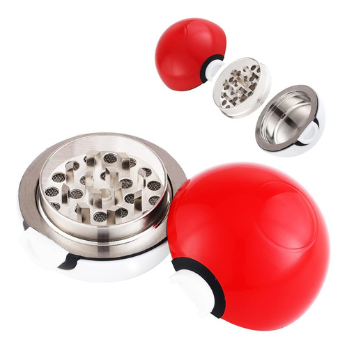 Pokeball Grinder Tool With Gft Box 3-layer 2.2 Inches