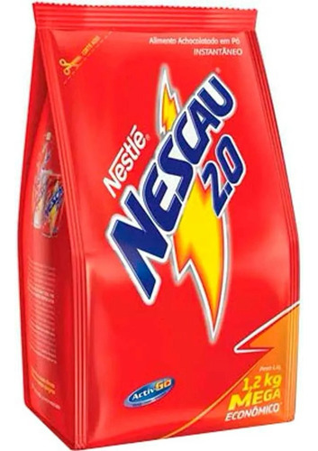 Nescau Em Pó Achocolatado Nestle Embalagem Economica 1,2 Kg
