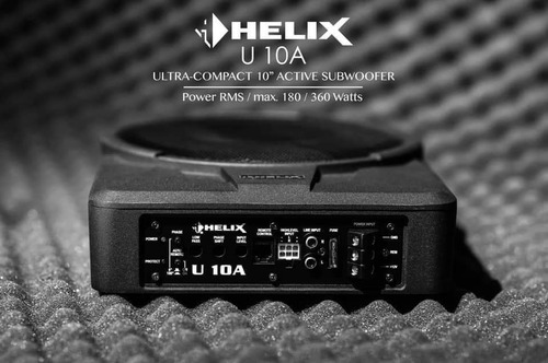 Subwoofer Potenciado Slim Caja De Aluminio De 10 Helix U10a