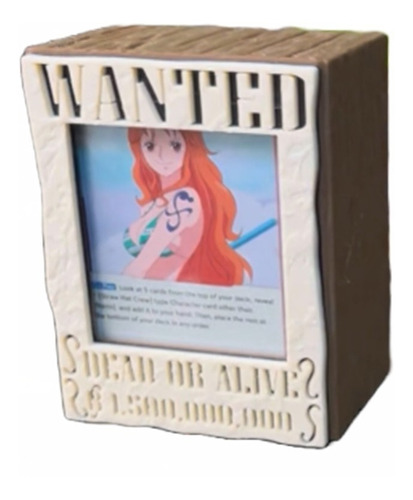 Pedido Custom One Piece Wanted Se Busca Cartas Pixelados_