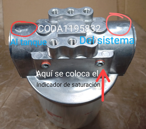 Filtro Hidráulico 3 Micras Parker 932073 C/base 1-1/4 Npt