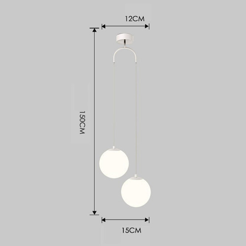 Lámpara Colgante De Globo, Lámpara Colgante De Blanco
