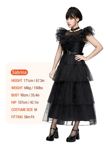 Spooktacular Creations Disfraz Familiar Negro Para Mujer Par