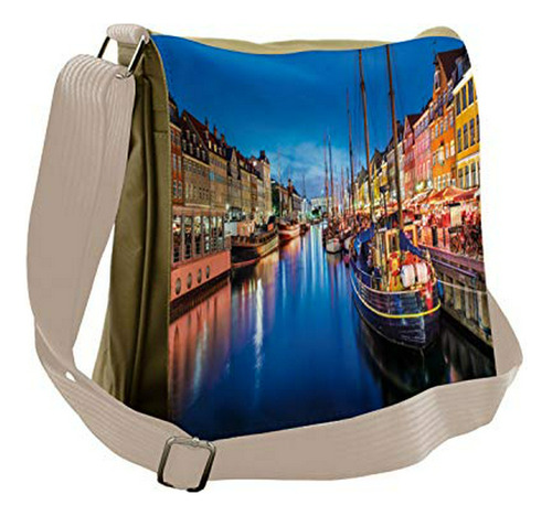 Bolso De Mensajero - Ambesonne Urban Bag, Nyhavn Canal Copen