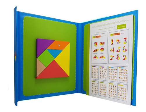 Tangram Magnético Rompecabezas Didáctico Educativo Libro 