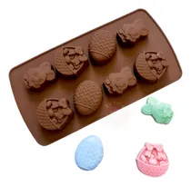 Comprar Molde Silicona Huevo Canasta Conejo Pascuas Chocolate