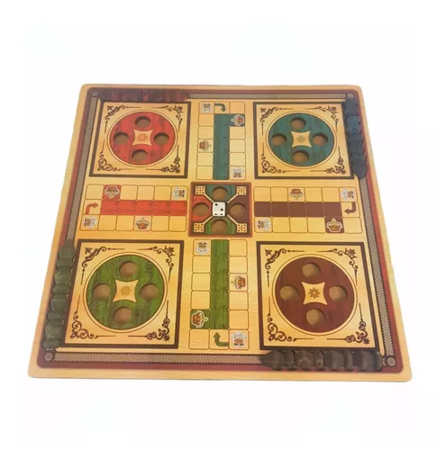 Ludo Gigante Para 6 Seis Jogadores Tam 50x50 Centímetros