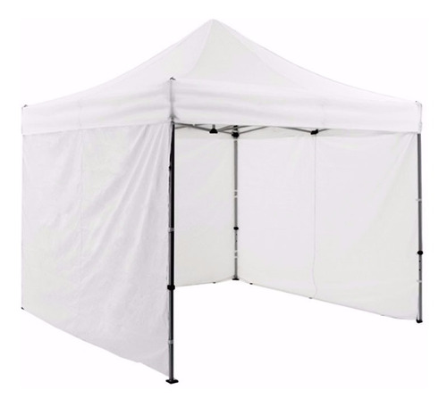 Gazebo Blanco Estructural De 2x2 Con 3 Paredes