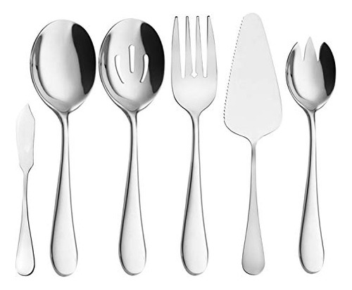 Serving Utensils, Buffet Serving Set,  6 Pieces Basics ...