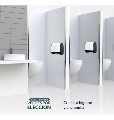 Dispensador De Papel Higiénico Mod Roll Kimberly Clark Gomas De Borrar