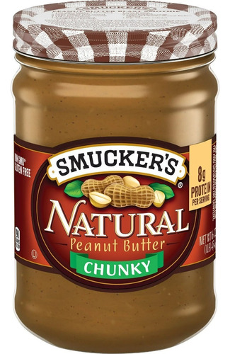 Smucker's Natural Chunky Peanut Butter, 454g