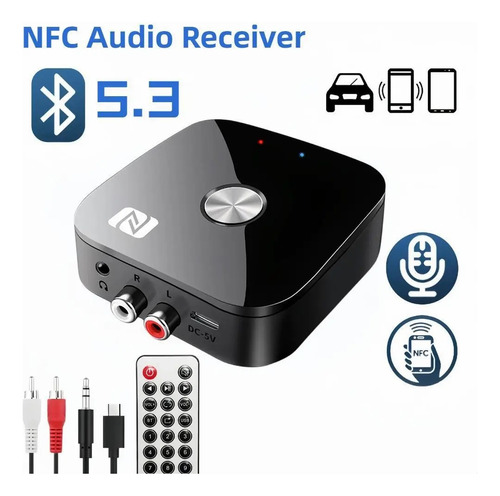 Receptor Audio Bluetooth 5.3 Profesional, Usb Rca Miniplug