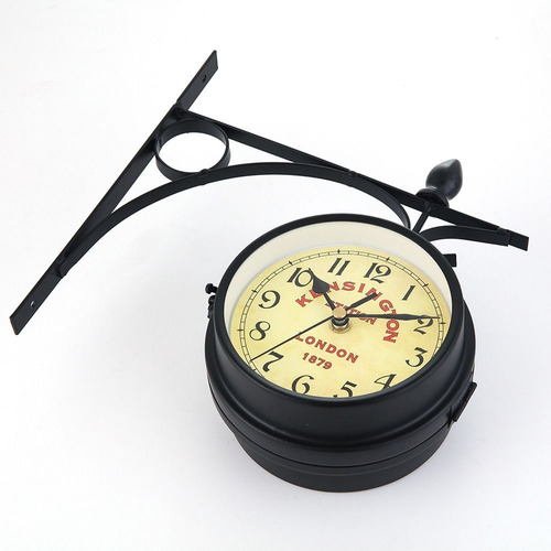 Reloj De Pared De Doble Cara Para Decoración De Jardín, Esti