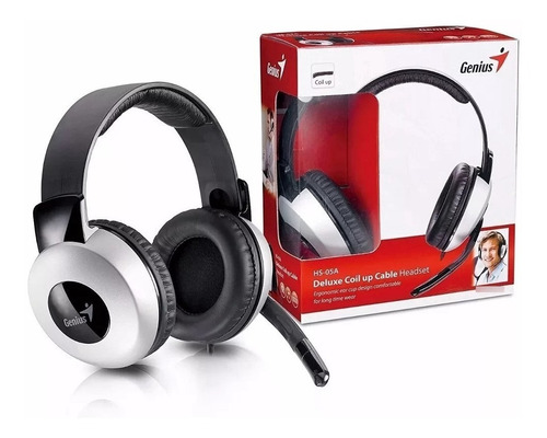 Imagen 3 de 3 de Auriculares Genius Hs 05a Headset Control Volumen Microfono