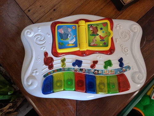 Mickey Club House Piano Multiactividades Luz Y Sonido Ditoys Blanco (Usado)