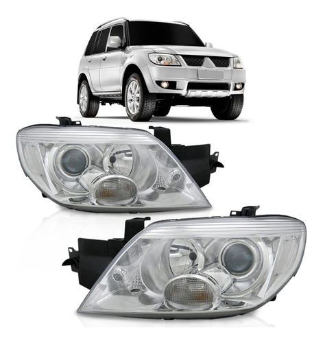 Farol Mitsubishi Airtrek 2004 Á 2008 Pajero Tr4 2010 Á 2014