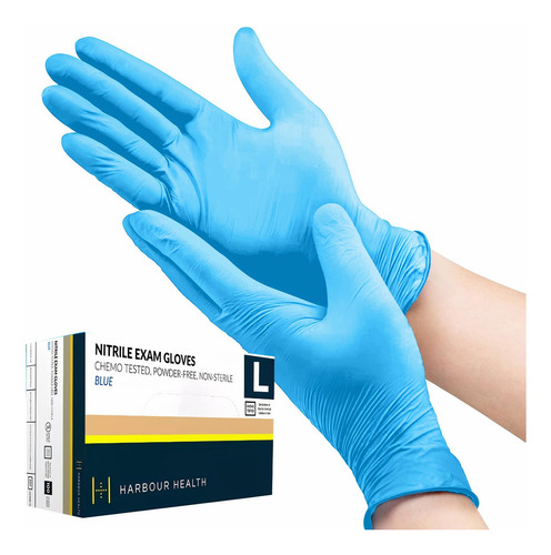 Saldo Guantes De Nitrilo Libre De Látex 100 Piezas Talla G