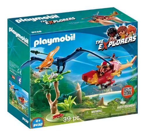 Figura de armamento de pterossauro de helicóptero Playmobil