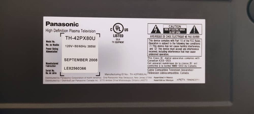 Imagen 3 de 8 de Tv Plasma Panasonic 42 Pulgadas