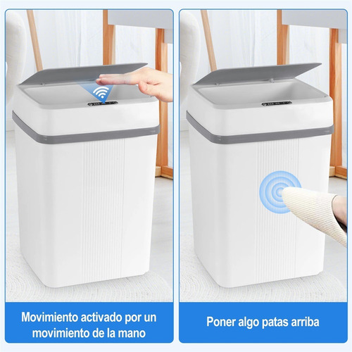 Cubo De Basura Inteligente Bote De Basura Para Baño, 18l S