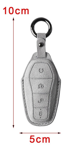 Funda De Control Remoto De Coche, Carcasa De Gamuza A Gris