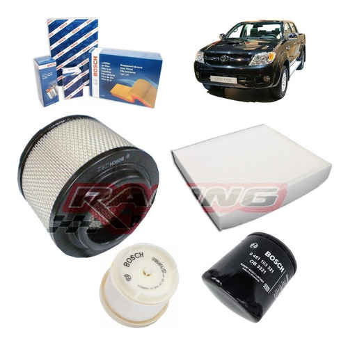 Kit Filtros Bosch Toyota Hilux 3.0 D4d 