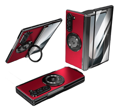 Para Samsung Zfold7 Funda Con Soporte Magnético Funda De Membrana Para Teléfono