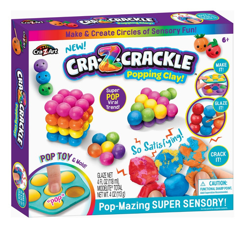 Cra Z Crackle Clay Pop-mazing Super Sensory Activity Kit 