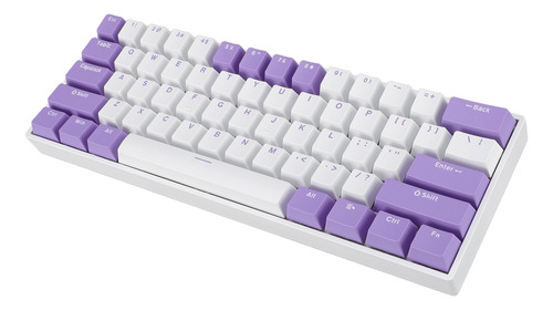 Teclado Rgb Para Juegos, 61 Teclas, 60% Mecánico, Usb C, Cab