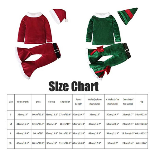 Set De Ropa Navideña Para Niños, Disfraz De Papá Noel, 4 Uni