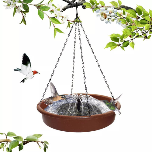 P Solar Bird Bath Fountains Cuenco De Baño Para Pájaros