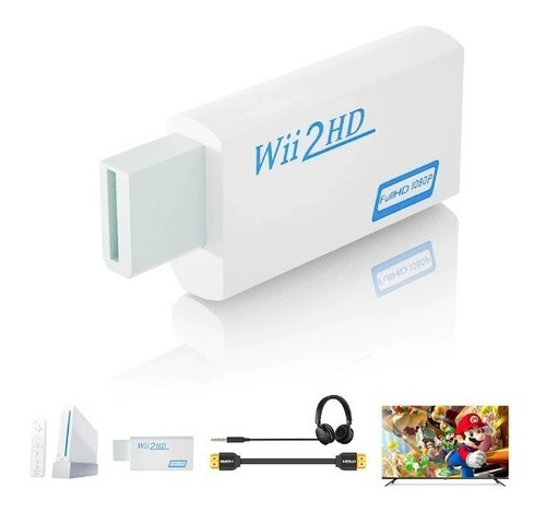 Adaptador Hmdi Para Wii Con Entrada De Audio