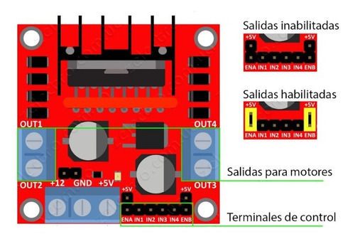 Modulo Puente H L298n Motor Driver - Arduino, Pic, Raspberry