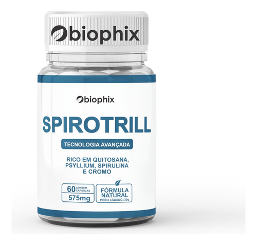 Pague 3 Leve 5 Spirotrill 60 Caps Formula Natural Sabor Emagreça Saudavel