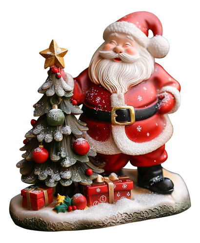 Figura Festiva De Papá Noel Para La Decoración Del Hogar
