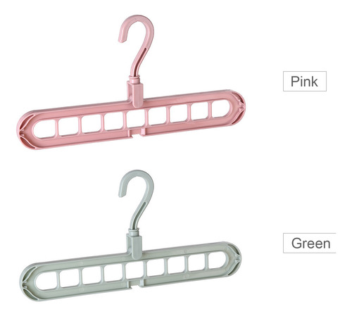 Percha Plegable Antideslizante Giratoria Con 9 Orificios Par