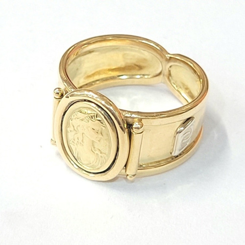 Anillo Sello Camafeo Oro 18kts 5,0grs N°12 Brumat 