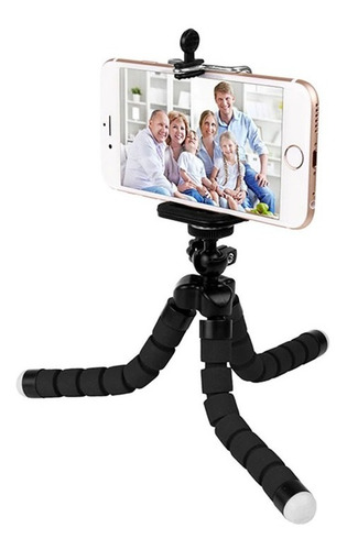 Mini Tripé Flexível Ajustável Flexível Gopro Sjcam Celular