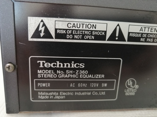 Ecualizador Technics Mod. Sh-z360 /yamaha, Pioneer, Sony. (Usado)